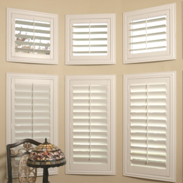 Sunburst shutters on a Jacksonville bay window