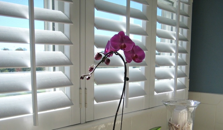 Plantation shutters are manufactured with recyclable wood substitutes. Faux wood plantation shutters in Jacksonville