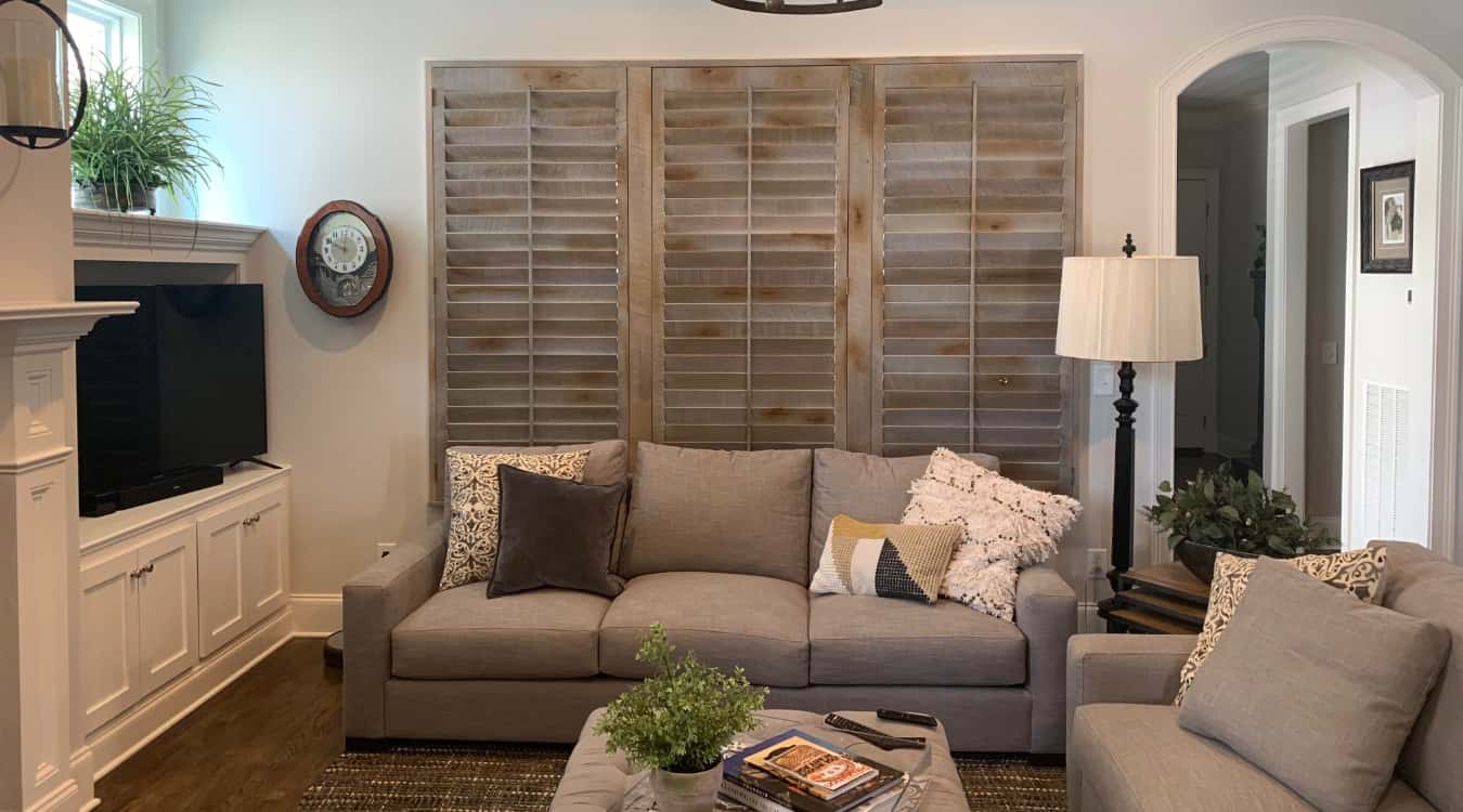 Reclaimed wood shutters in Jacksonville