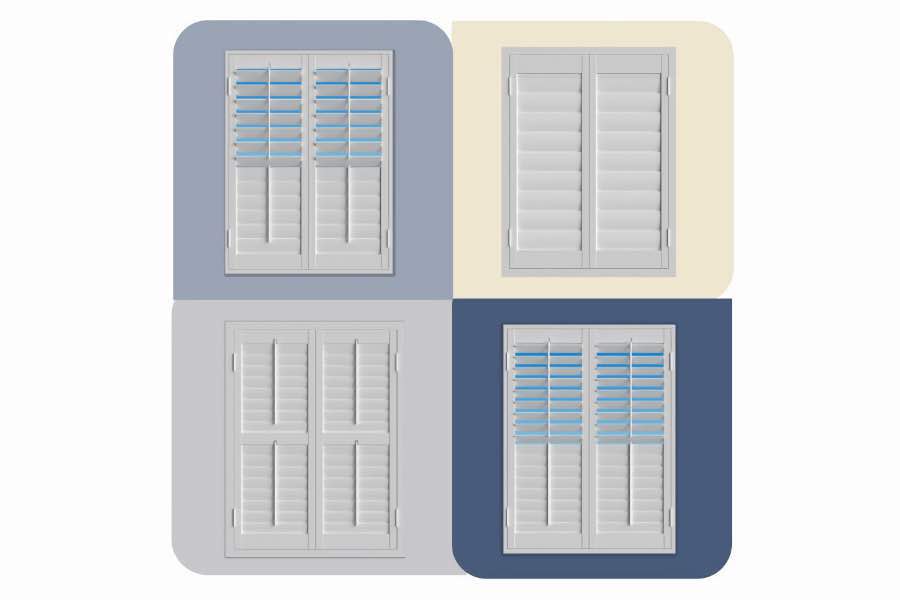 Use the Shutter Designer to see how Polywood shutters look with your Jacksonville home's wall colors. Four images of Polywood shutters from the Shutter Designer