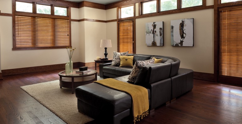 Jacksonville hardwood floor and blinds